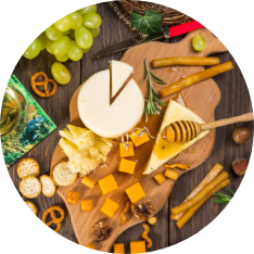 Simple image of an appetizer icon.