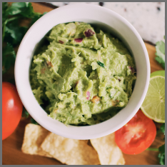 Image of some guacamole dip.