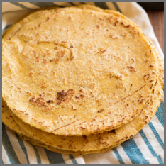 Image of some homemade tortillas.